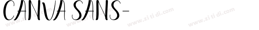 Canva Sans字体转换